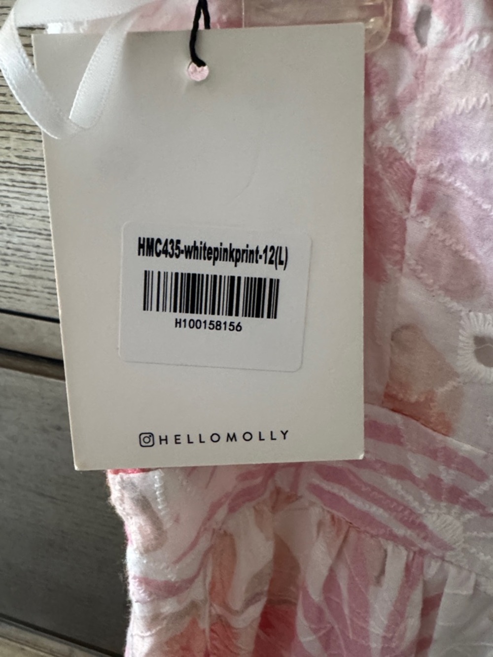 Hello Molly White and Pink Floral Strapless Dress - Picture 4 of 5